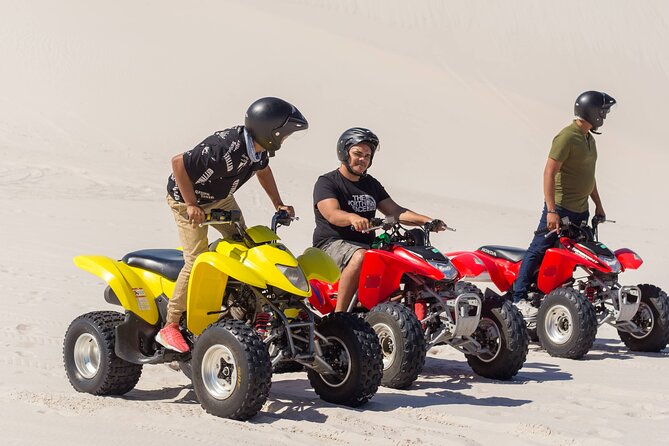 30 minutes Quad Biking, FREE Sandboarding and Content Creation - Sandboarding is free, but permits are part of the deal