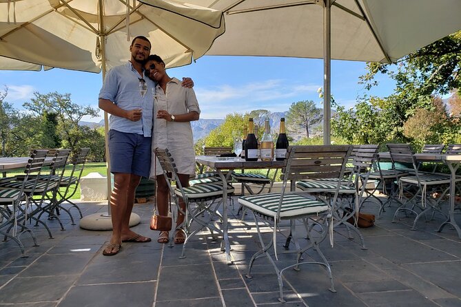 Camino Private Package wine experience PICKUP from CAPE TOWN - Stop 1 at L’Avenir: cheese and wine pairing, then a garden walk