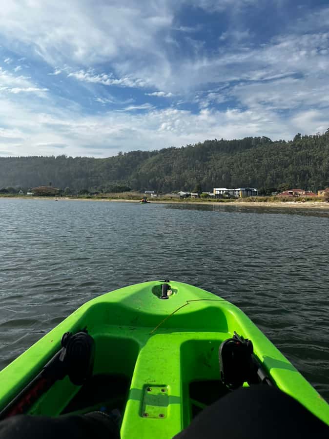 CANOEING IN SEDGEFIELD AT OYSTERS EDGE, GARDEN ROUTE - Canoeing basics: equipment, life jacket, and how the guide works