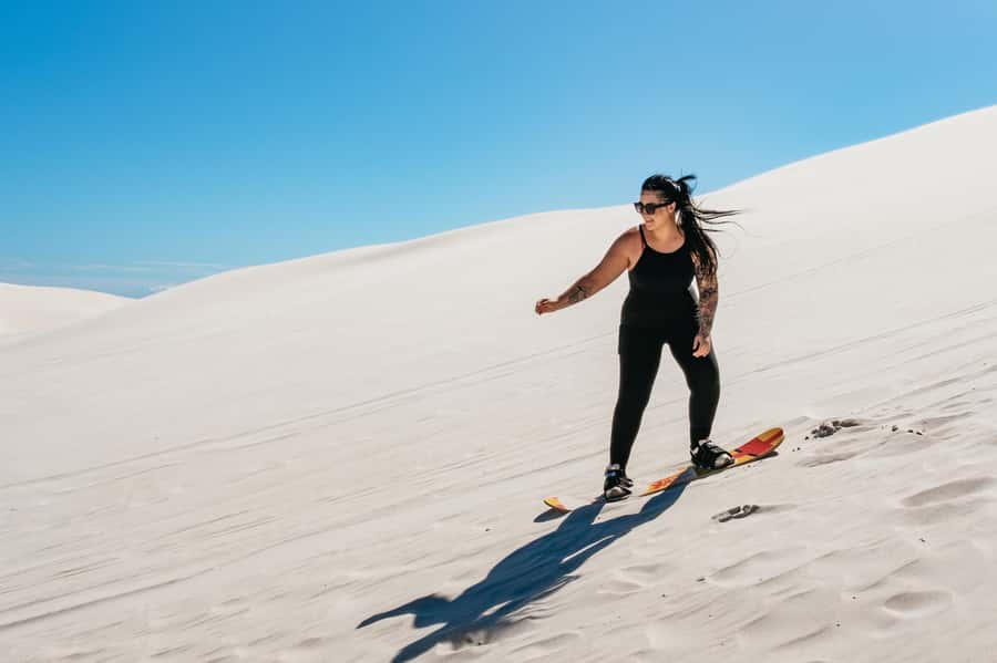 Cape Town: Atlantis White Sand Dunes Sandboarding Adventure - Value for money: $18 for the session, plus the R80 reserve permit