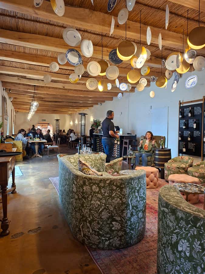 Cape Town: CHEETAH ENCOUNTER/WINE TESTING EXPERIENCE/LUNCH - Cape Winelands after: views, winery rooms, and a flexible tasting plan