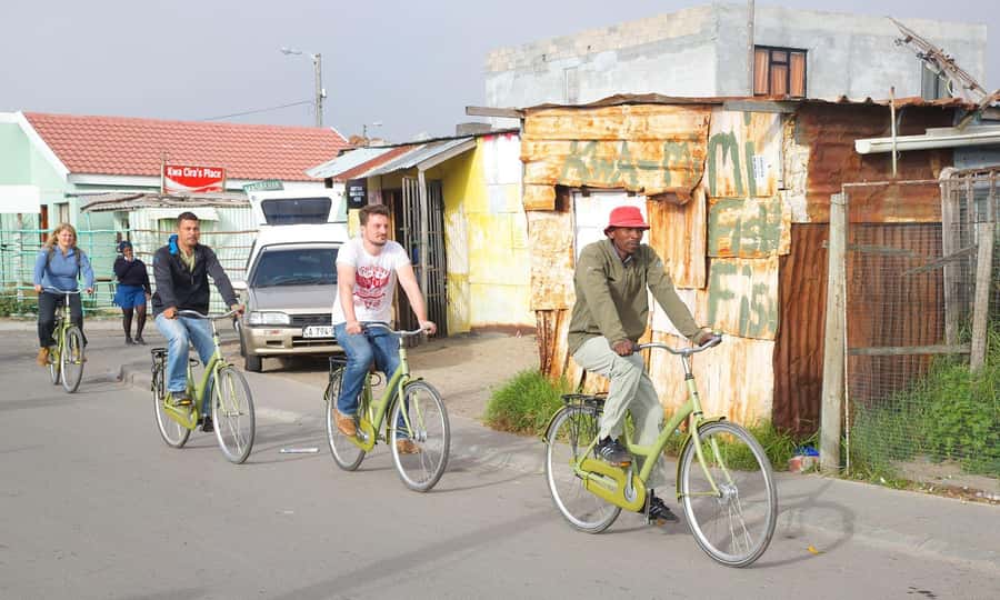 Cape Town: Cultural Cycling Tour - Crèche time changes everything during the week