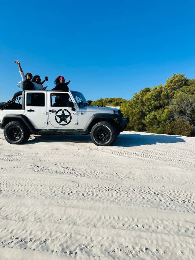 Cape Town Desert Thrills: Dune Jeep Venture - Base camp breaks, cold drinks, and sandboarding