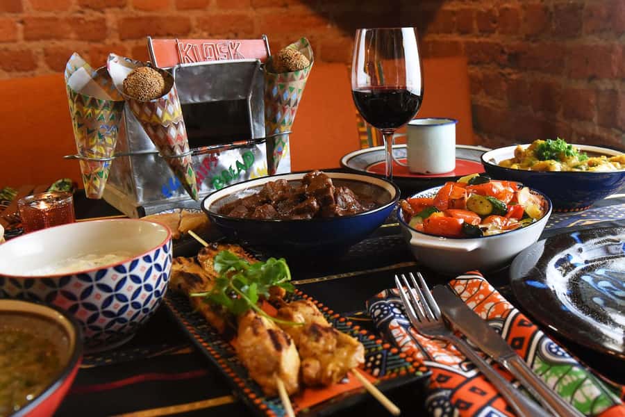 Cape Town: Gold Restaurant Spice Experience with Wine - Gold-leaf welcome bubbly and the 18h30 djembe rhythm