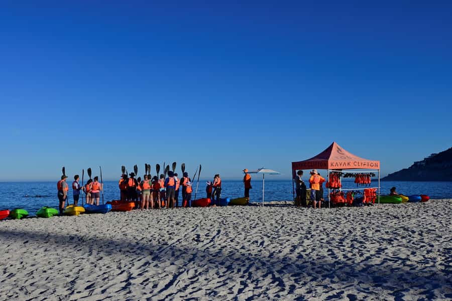 Cape Town: Guided Kayak Tour of Clifton Beaches & The Coast - Meeting at Clifton 4th Beach and getting on the water quickly
