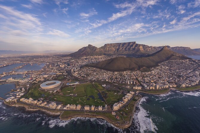 Cape Town Helicopter Tour: City Hopper - Robben Island in the Background