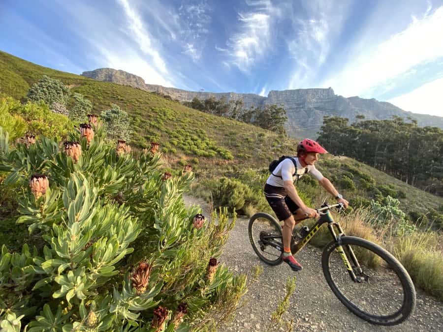 Cape Town: Peninsula Private Mountain Bike Tour with Ex-Pro - Bikes, helmets, photos, and the “small comforts” that add up