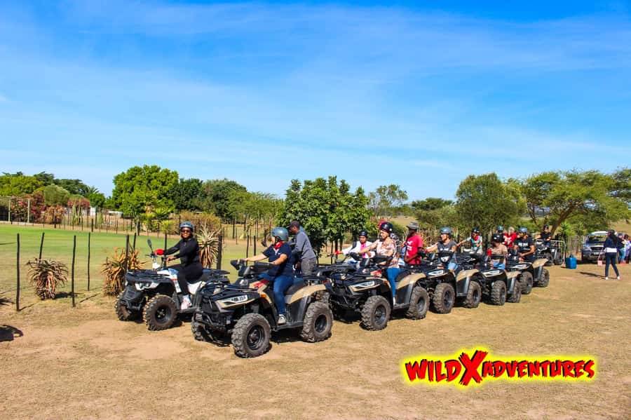 CAPE TOWN: QUAD BIKE FUN RIDE AT OSTRICH RANCH, DURBANVILLE - Automatic quad bikes: beginner-friendly without feeling babyish