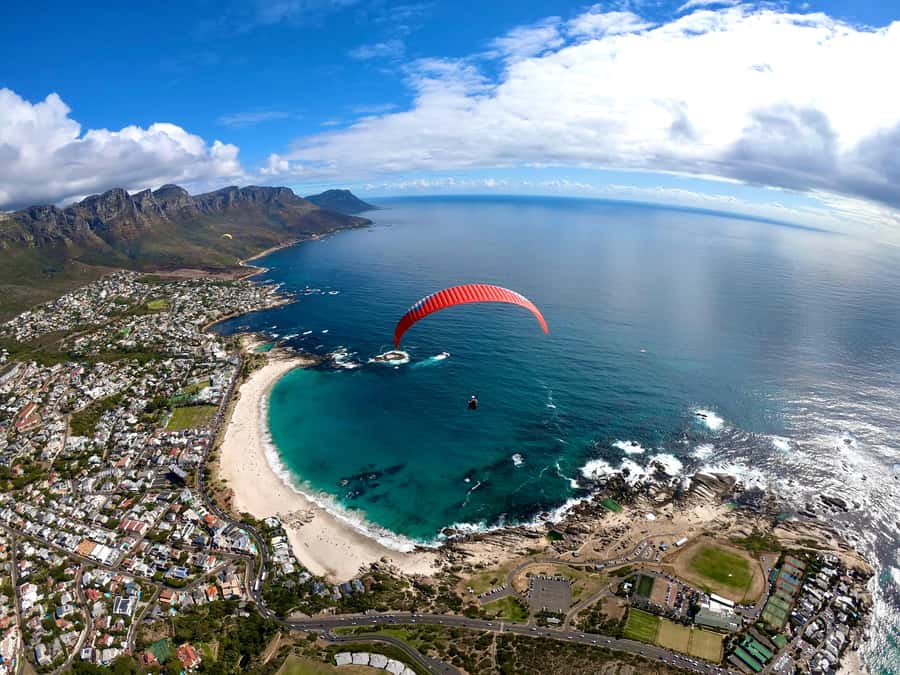 Cape Town: Tandem Paragliding with views of Table Mountain - If you launch from Lions Head: Camps Bay to The Glen Club