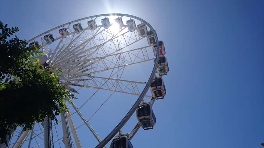 Cape Town: The Cape Wheel Ticket - Inside the cabins: enclosed, air conditioned, and wheelchair-friendly