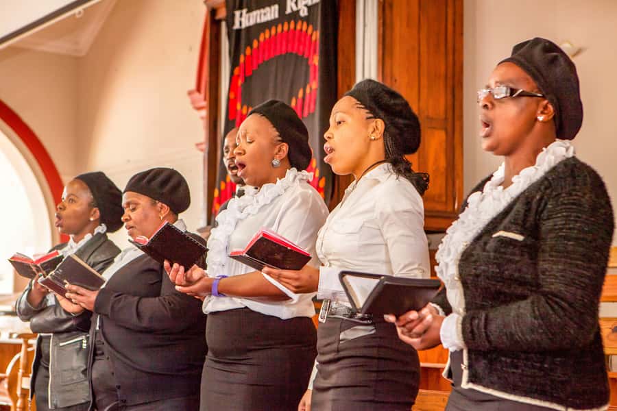 Cape Town Townships and Langa Gospel Tour - Langa Baptist Church worship: singing, drumming, and 350-plus voices