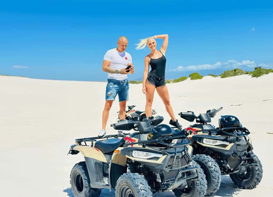 Capetown: Atlantis Dunes Quad & Classic Sandboarding - Switching to sandboarding: bumboard for nerves, standing for thrill