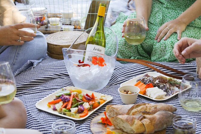 De-Alcoholized Wine Tasting - Jordan Wine Estate picnic pods: private views and a timed window