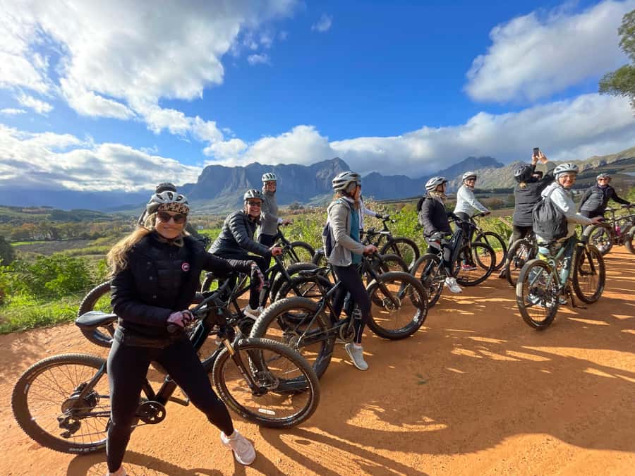 E-Bike Stellenbosch Winelands - Full Day Private Tour - The Vineyard Stretch: 20 Minutes of Bike Time Between Big Stops