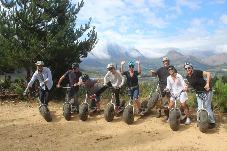 Franschhoek: Downhill Scooter Tour - Chamonix Wine Farm start: where your downhill plan begins