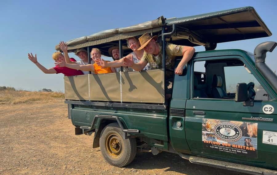 From St Lucia: 3 Day 2 Night Hluhluwe,St Lucia, iSimangaliso - Day 2 at 5:00am: open-vehicle Big 5 safari in Hluhluwe-Imfolozi