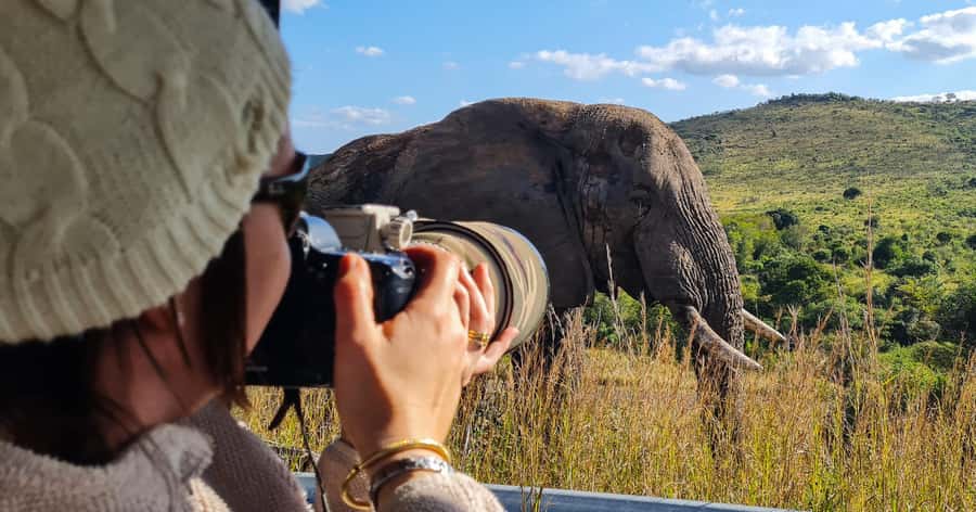 From St Lucia: Big 5 Safari in the Hluhluwe-Imfolozi Park - The small-group payoff: max 6 on an open safari vehicle