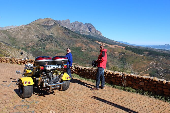 Full day Ceres and Bainskloof trike tour. - Rawsonville and Slanghoek Valley: wine and wheat, but at riding speed