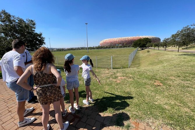Full-Day Guided Tour of Soweto, Johannesburg and Apartheid Museum - The morning skyline stop at FNB Stadium and Top of Africa views