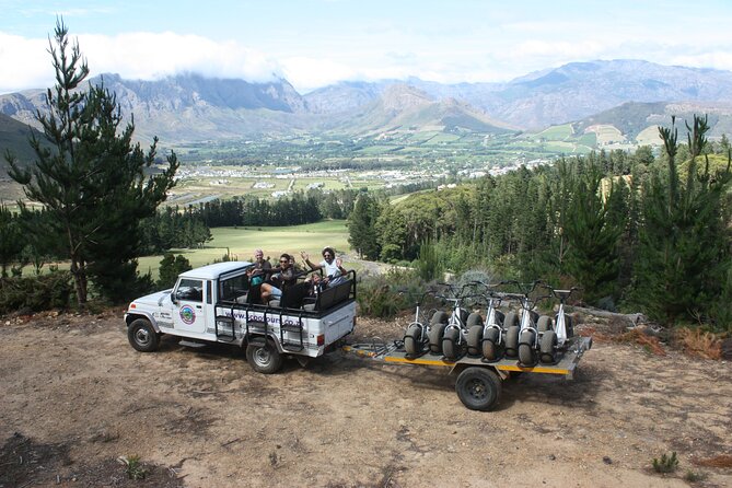 Gravity Scooter in Franschhoek - The Chamonix Wine Farm Downhill: Views Plus That First-Time Jolt