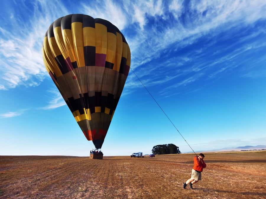 Hot air Balloon and Cape Winelands Private guided tour - After landing: breakfast, a Stellenbosch orientation, and real walking time