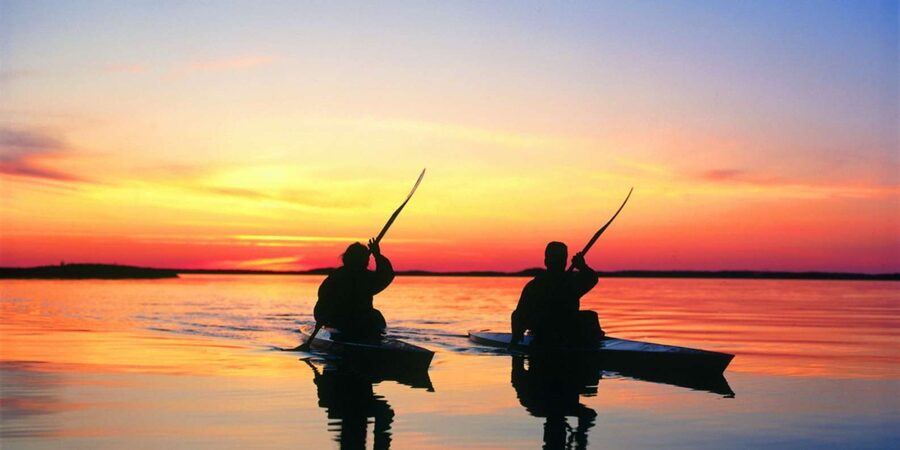 Kayaking Jeffreys Bay - Shallow water and stable kayaks: what the lagoon feels like