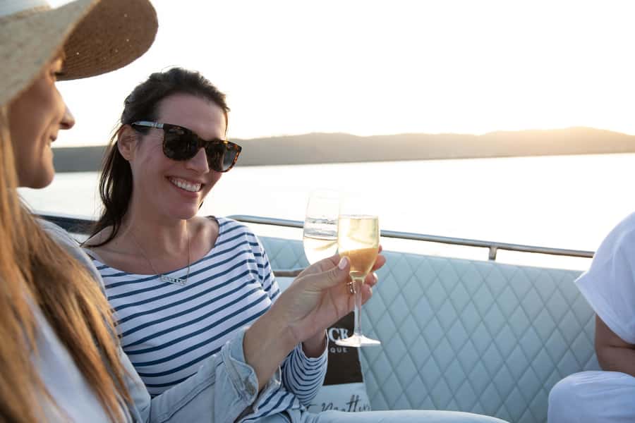 Knysna: Private Sunset Cruise on Knysna Lagoon - The Outeniqua Mountains Backdrop and the Lagoon Color Shift