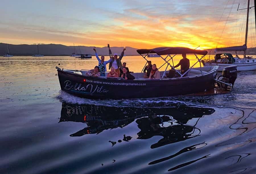 Knysna: Sunset Lagoon Cruise - The cruise route: lagoon bays, inlets, and the big Knysna picture