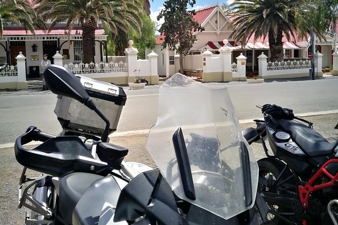 Motorbike adventures on a dual purpose motorbike in the Garden Route and Karoo. - Meet at Green Shed Coffee Roastery, Then Get Ready the Right Way
