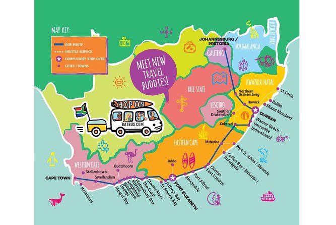 One-Way Hop-on Hop-off Bus from Port Elizabeth to Cape Town - How the Hop-On Hop-Off System Actually Works