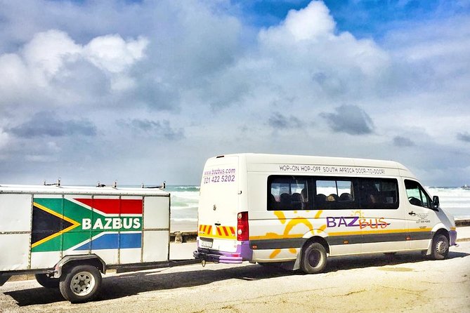 One-Way Hop-on Hop-off Bus from Port Elizabeth to Cape Town - The Bus Ride Feel, 19 Seats and a Trailer for Gear