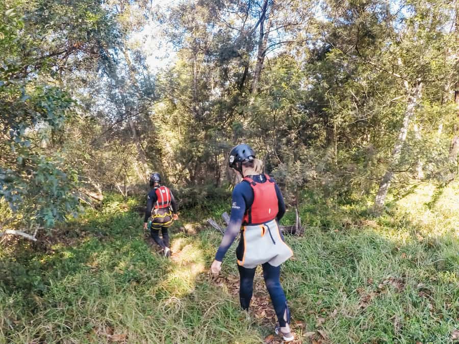 Plettenberg Bay: Canyoning Trip - Getting Set Up in Plettenberg Bay, Wetsuit On, Ready to Move