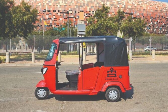 Private local authentic soweto Moto taxi experience - Stop 2 at Orlando Towers: modern art on old cooling towers