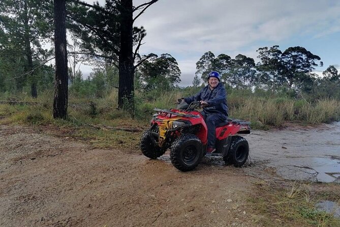 Quad Bike Fun Ride in The Crags, Plettenberg Bay - Price and value: $34.12 for quad, helmet, and guided technical fun