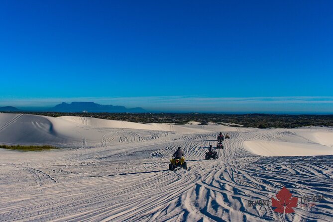 Quad bike in the Atlantis sand dunes Cape Town - Photo stops, videos, and getting your Table Mountain moment