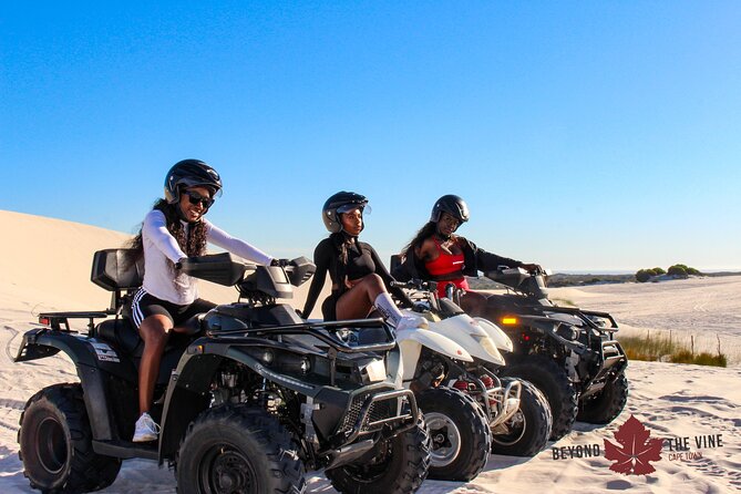 Quad bike in the Atlantis sand dunes Cape Town - The big add-on to budget for: reserve permit on arrival