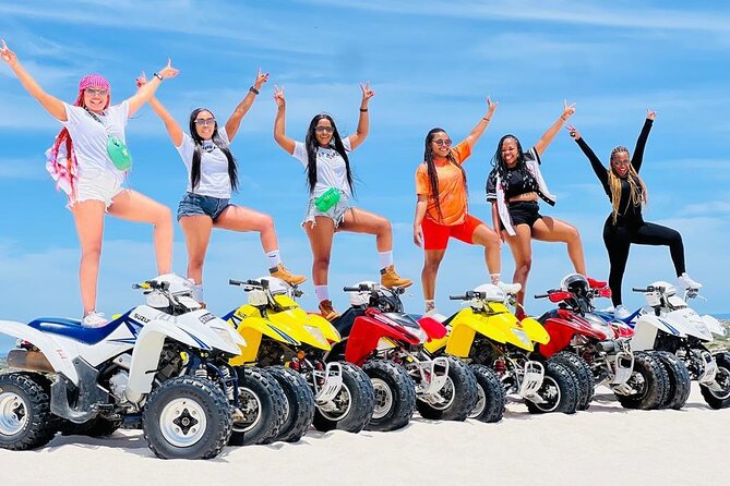 Quad biking Atlantis Dunes Cape Town & Photo Shoot - Gear and safety setup: helmet, hair net, and your quad bike