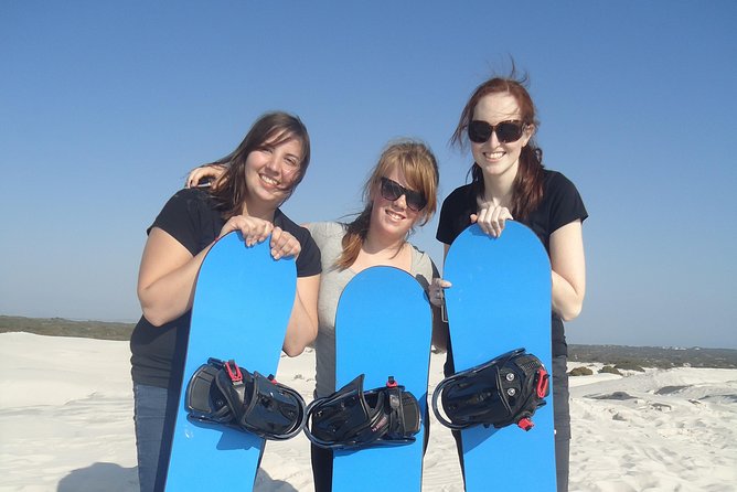 Sandboarding from Cape Town - Board setup and first runs: learning to carve on sand