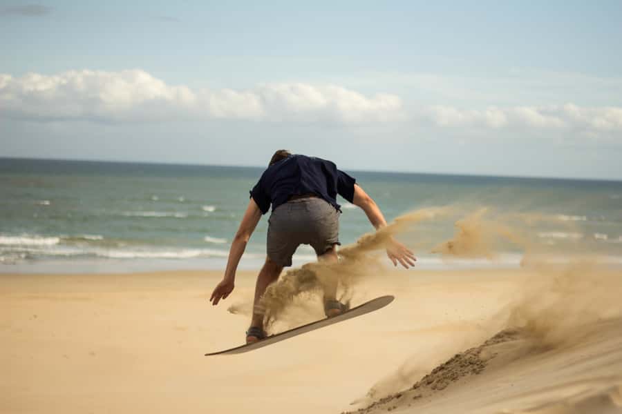 Sandboarding Jeffreys Bay - Meeting at Sandboarding Shack and the Wacky Wipeouts Start