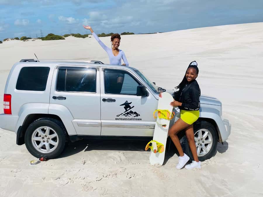 Sandboarding with jeep - drive uphill - Atlantis Dunes by Jeep, why uphill driving matters so much