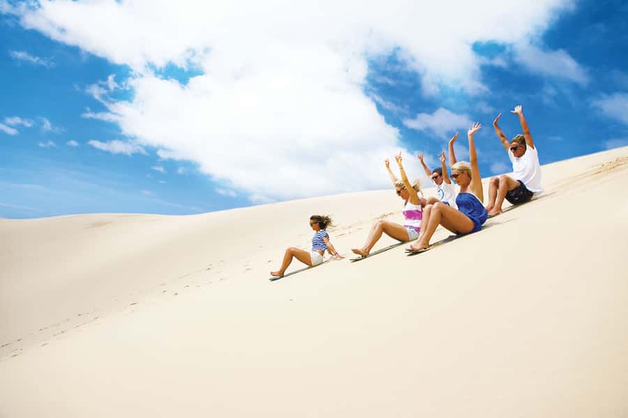Sandboarding with jeep - drive uphill - Price and value for $56 per person, plus the R75 permit