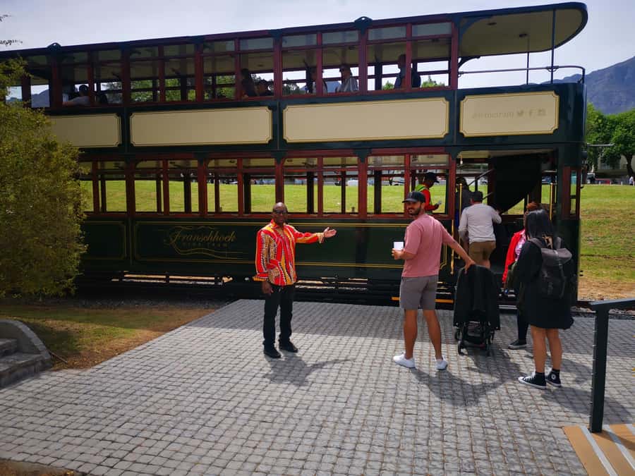 SCHEDULED FRANSCHHOEK WINE TRAM EXPERIENCE (by group size) - The hop-on hop-off tram: how to choose vineyards without overthinking
