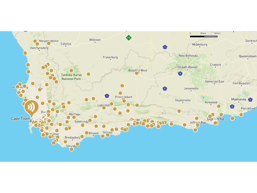 South Africa: Audioguide App for Garden Route & Western Cape - 210+ Stops, About 6 Hours of Audio: What That Amount Means for Your Day