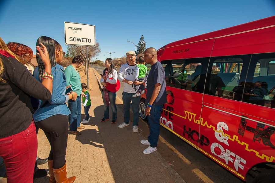 Soweto: Hop-On Hop-Off Bus, City Tour and Apartheid Museum - How the whole day works, bus loop plus Soweto small group
