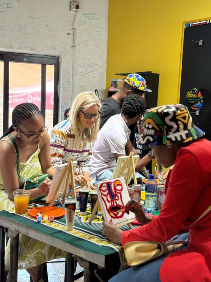 Soweto: Sip & Paint Walking Tour & Take Home a Canvas - The Orlando West street art walk, with stories behind the murals
