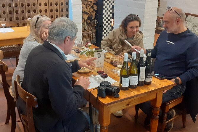 Stellenbosch&Franschhoek wineTasting Private Tour From Cape Town - Marianne Wine Estate in Franschhoek: biltong with your glass
