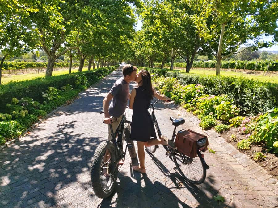 Stellenbosch: Wine Farm E-Bike Guided Tour - Cycle path into the Jonkershoek valley, with scenic photo moments