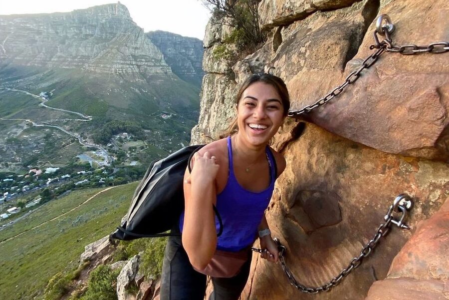Sunrise & Sunset Lion's Head Hike + Hotel Pick-Up - The climb itself: rocky footing, grassy sections, and chain ladders