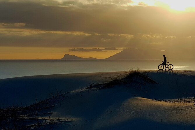 Sunset Fatbike Dune Experience - Getting up to the dune top: the “from here it gets serious” moment