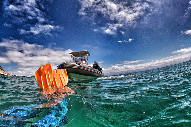 Swim with Seals - Stop 1 at Offshore Adventures: the beach launch and speedboat run